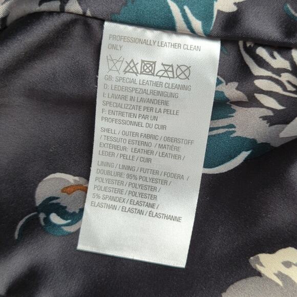 Isaac Mizrahi Camel Brown Suede Leather Asymmetrical Zip Moto Jacket - Size 10 - Picture 8 of 8